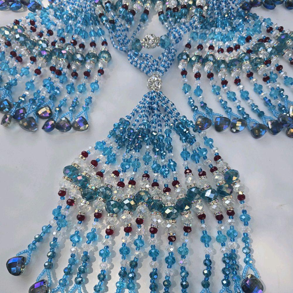 Collar de mazo para sopera Orisha Yemaya Ashabba - Imagen 8