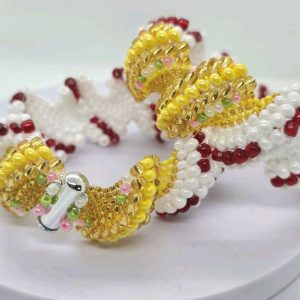 Pulsera para Orisha Obatala Ayaguna con Oshun Ibu Akuaro