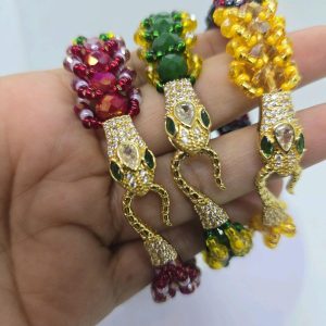 Personalized Orisha Bracelet with Snake Clasp Bracelet Jewelry