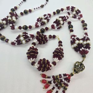 Set de idde y collar Orisha Shango estilo tradicional
