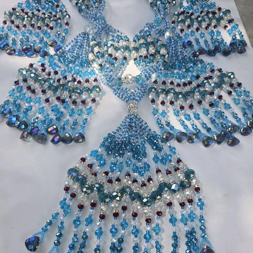 Collar de mazo para sopera Orisha Yemaya Ashabba