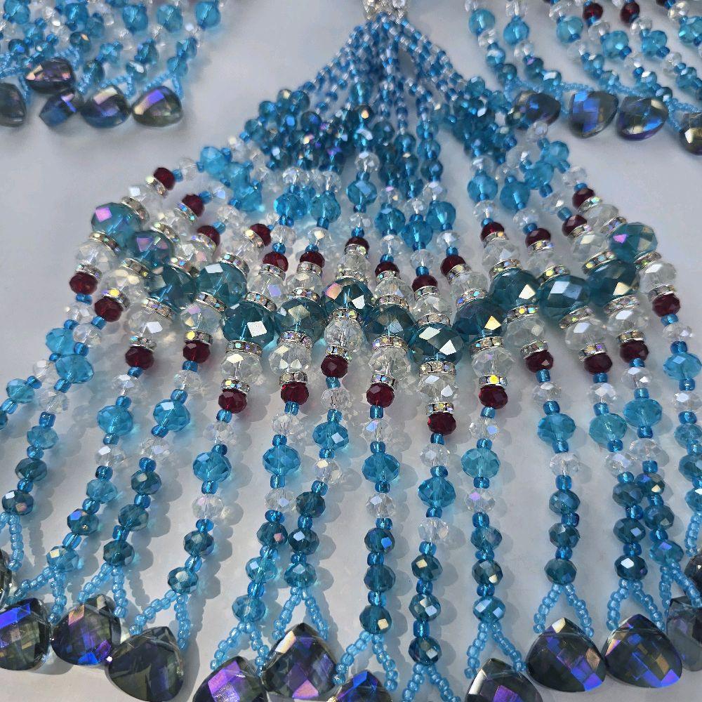 Collar de mazo para sopera Orisha Yemaya Ashabba - Imagen 9