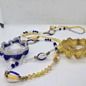 1-Piece Las Dos Aguas Collar with 2 Matching Bracelets Set