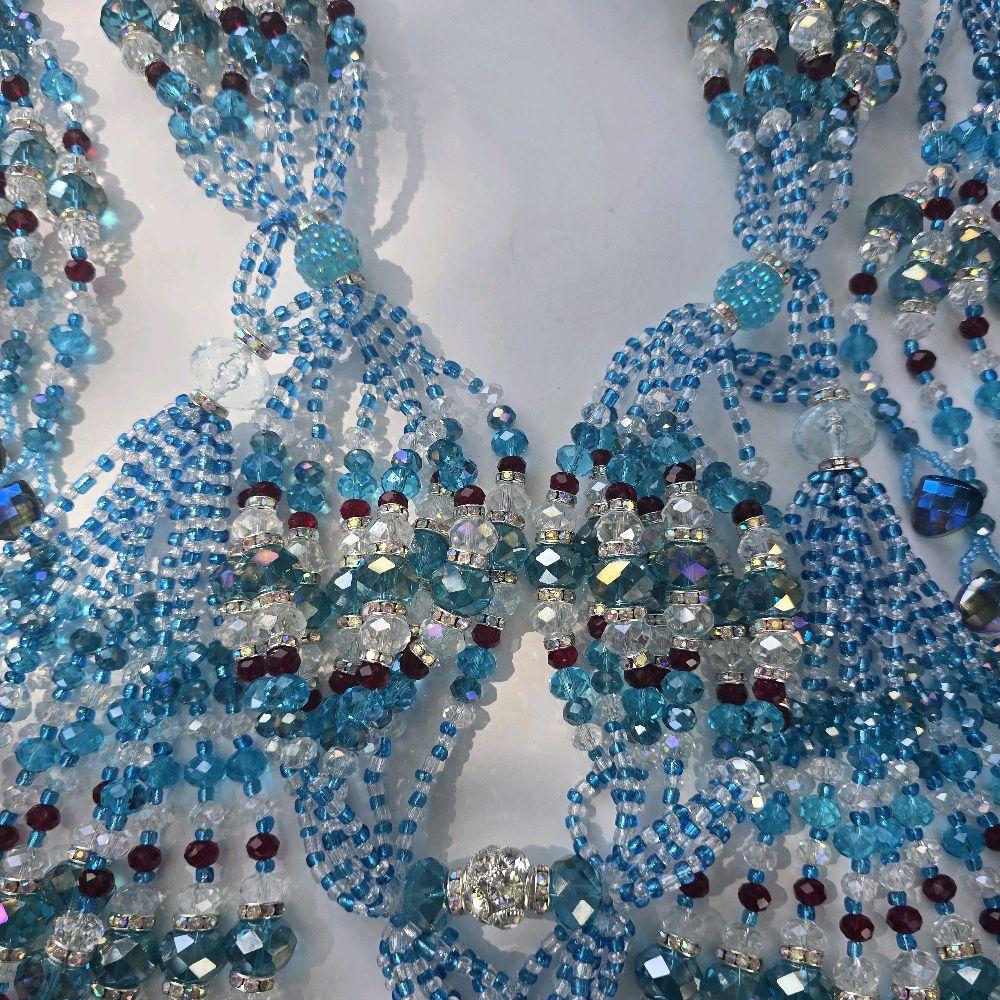 Collar de mazo para sopera Orisha Yemaya Ashabba - Imagen 6