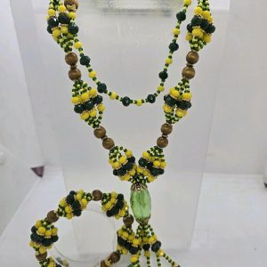 Set de collar y pulsera Ifa-Orunmila-Orula